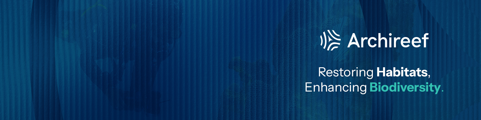 Archireef brand banner — Restoring Habitats, Enhancing Biodiversity